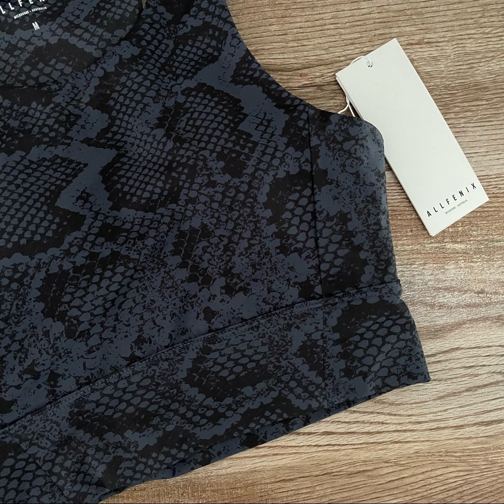 All Fenix Indie Python-Print Racerback Sports Bra - image 4